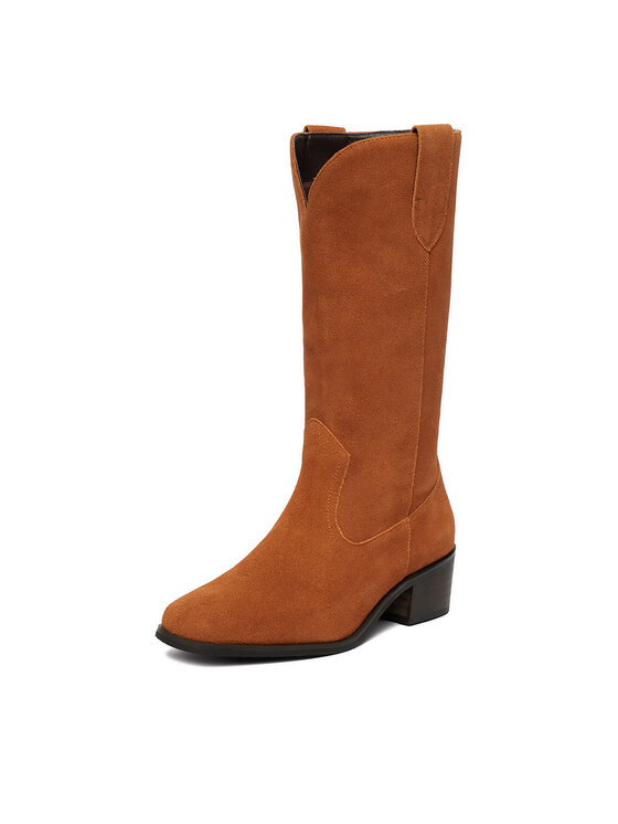 Simple Simple Cizme și botine cowboy SL-44-02-000113 Maro