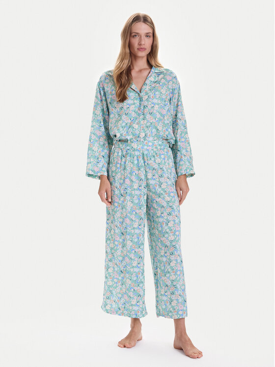 United Colors Of Benetton Piżama 4W313P00U Zielony Relaxed Fit