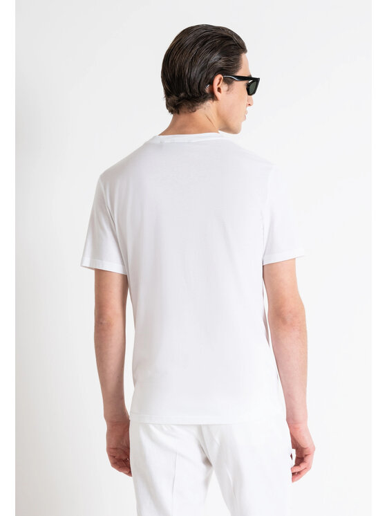 Antony Morato Antony Morato T-shirt MMKS02366-FA100231 Bianco Shirt Fit