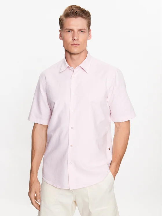 Boss Hemd 50489351 Rosa Regular Fit