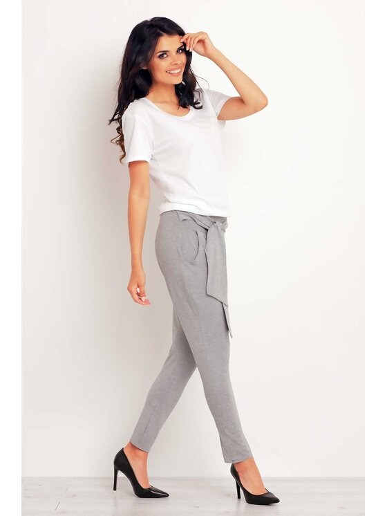 Infinite You Infinite You Spodnie damskie M105 Szary Basic Fit