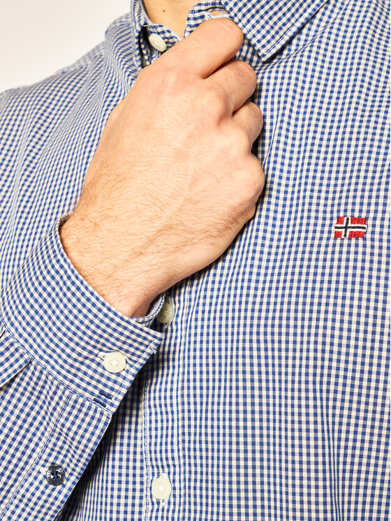 Napapijri Napapijri Сорочка Gode NP0A4E2U3 Голубий Urban Fit