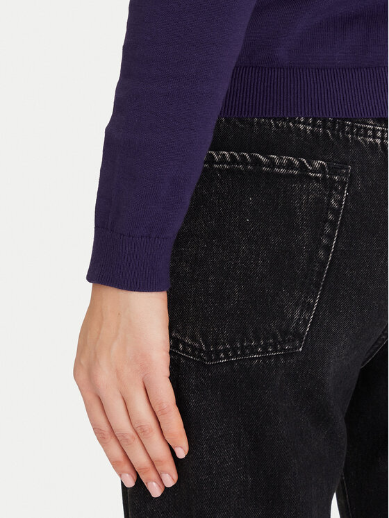 Tommy Jeans Tommy Jeans Rollkragenpullover Essential DW0DW21672 Violett Regular Fit