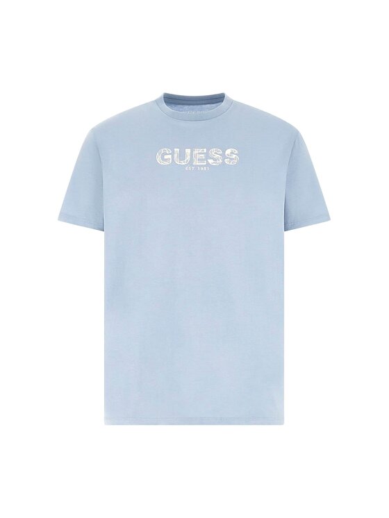 Guess Guess T-Shirt 175781 Niebieski Classic Fit