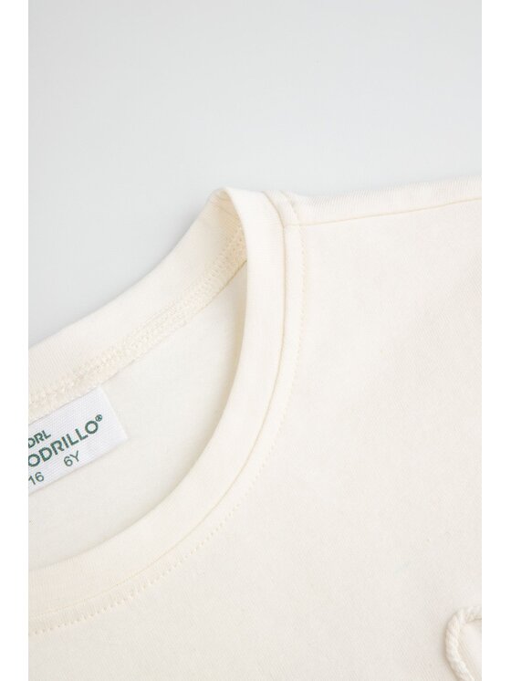 Coccodrillo Coccodrillo Tričko WC6143202FGK-003 Écru Regular Fit