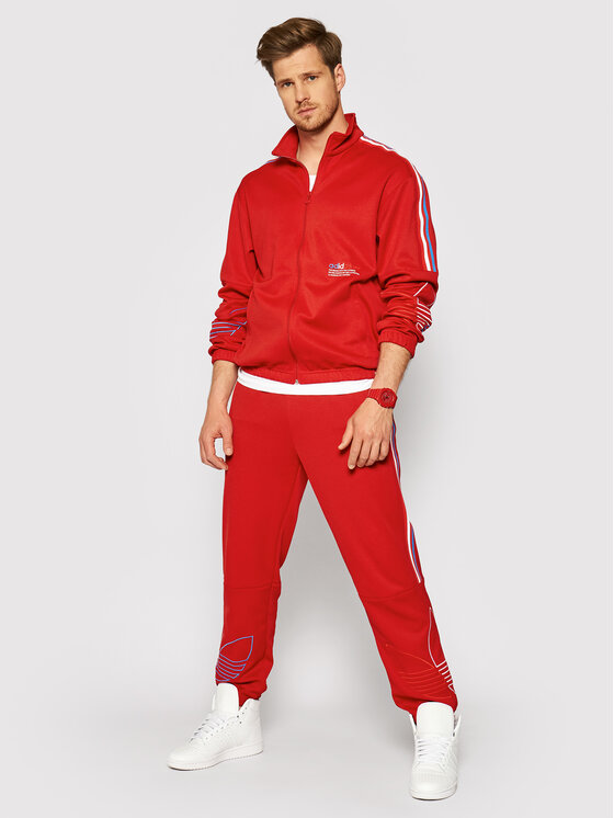 Felpa adicolor FTO GN3558 Rosso Regular Fit