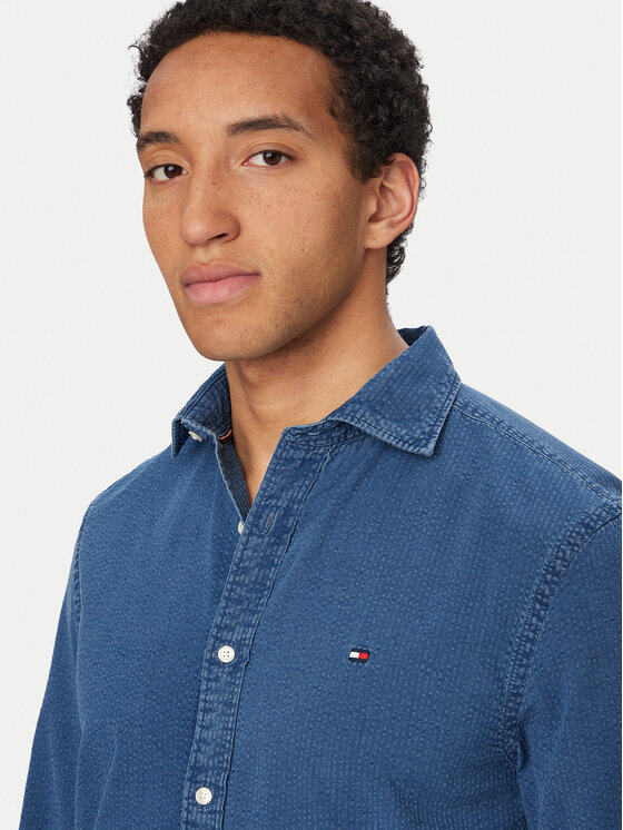 Tommy Hilfiger Tommy Hilfiger Cămașă MW0MW42417 Albastru Regular Fit