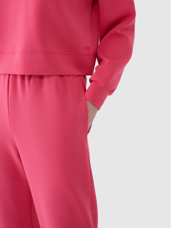 4F 4F Pantaloni da tuta 4FWSS25TTROF1010-54S Rosa Regular Fit