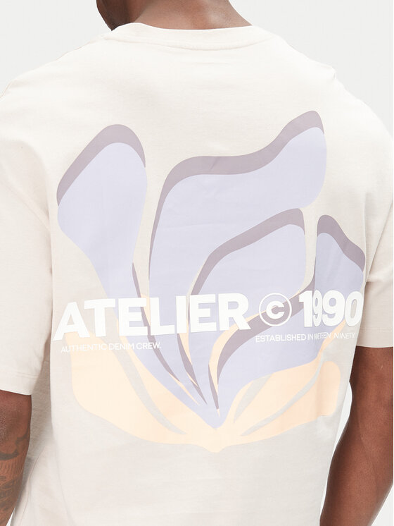 Jack&Jones Jack&Jones T-Shirt Ames 12268471 Béžová Relaxed Fit