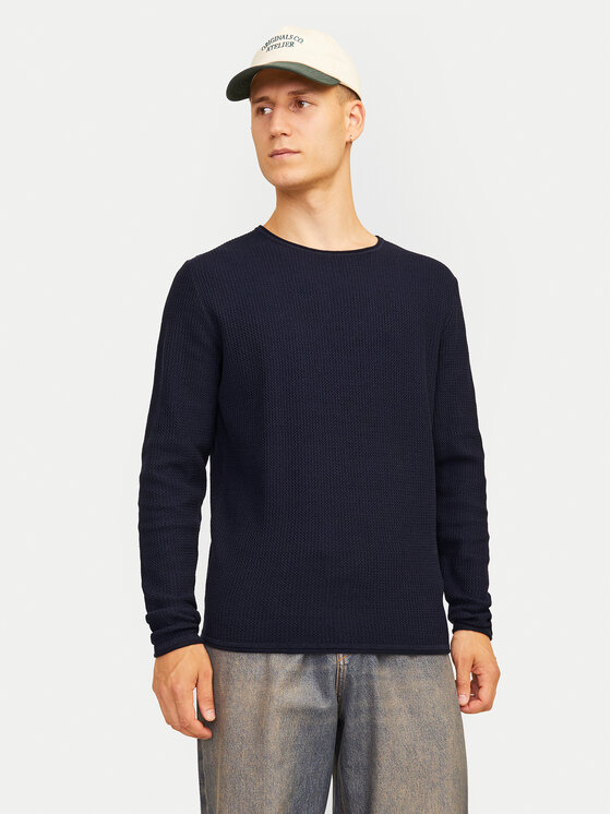 Jack&Jones Džemperis Cooper 12258407 Tumši zils Regular Fit