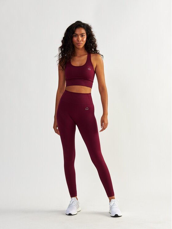 BeShaped BeShaped Biustonosz sportowy Bezszwowy Femme Force Bordowy