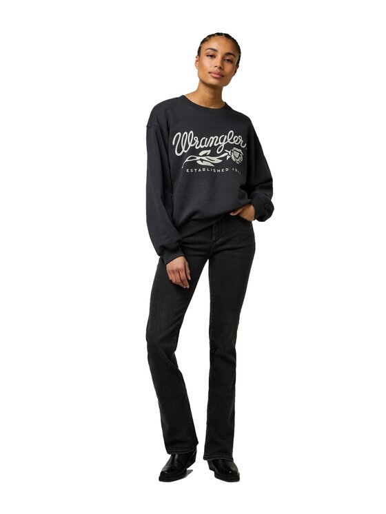 Wrangler Wrangler Felpa 112370826 Nero Relaxed Fit