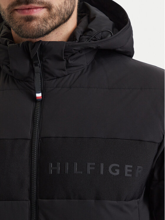 Tommy Hilfiger Tommy Hilfiger Winterjacke MW0MW45273 Schwarz Regular Fit