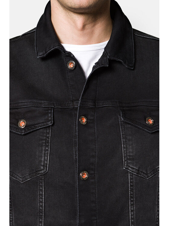 Lancerto Lancerto Kurtka jeansowa Rinus KU113222000002 Czarny Regular Fit