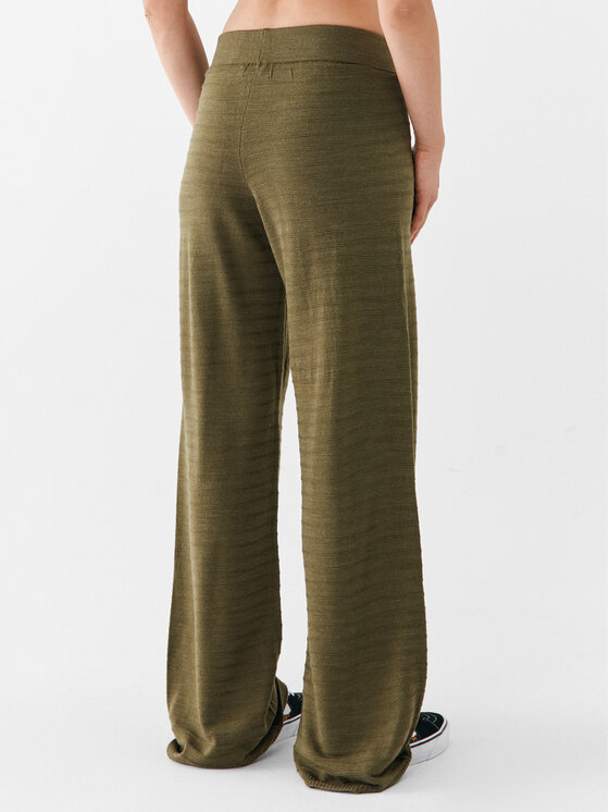 ONLY ONLY Megztos kelnės 15294501 Žalia Wide Leg
