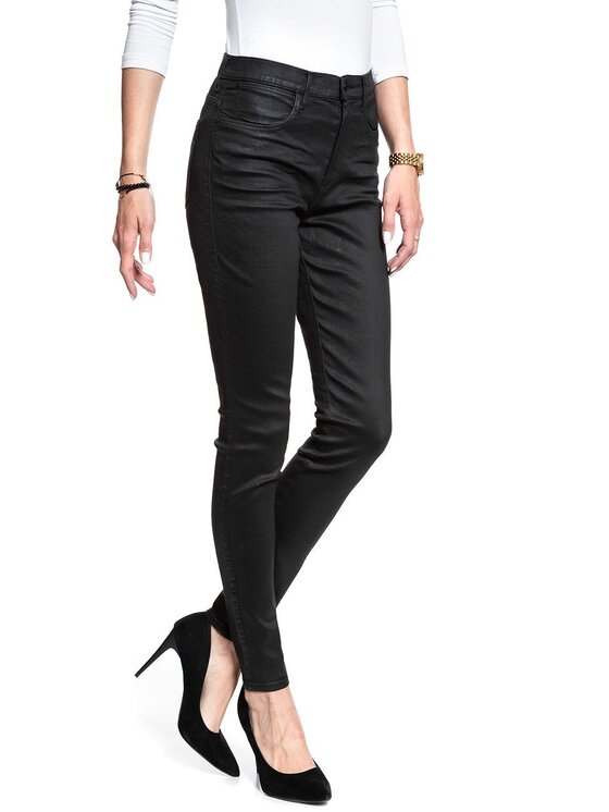 Wrangler Wrangler Jeansy HIGH RISE SKINNY Czarny Skinny Fit