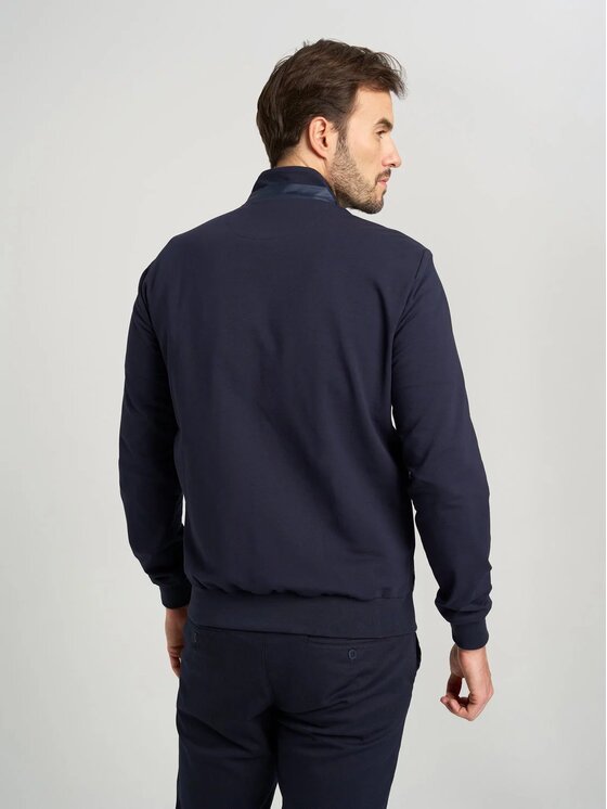 Willsoor Willsoor Bluza 11988 Granatowy Regular Fit