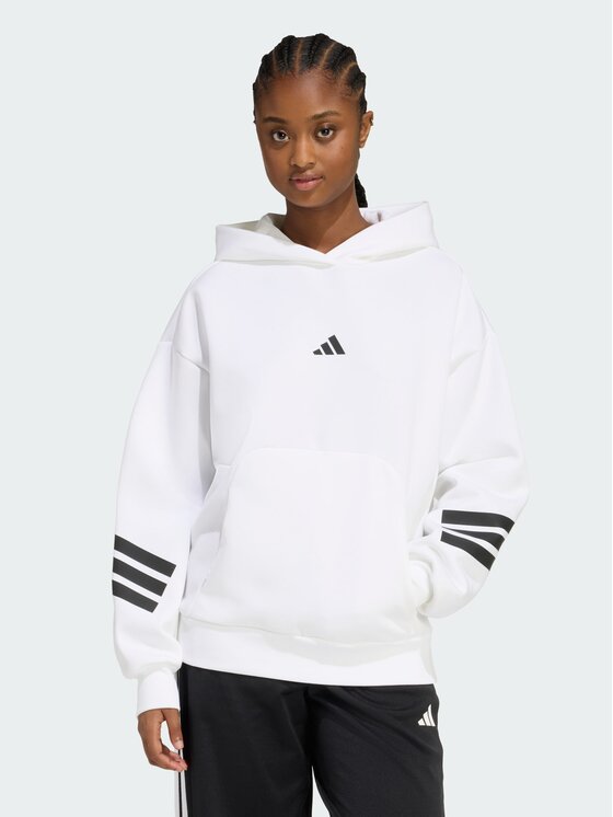 adidas adidas Bluza Future Icons Biały Loose Fit