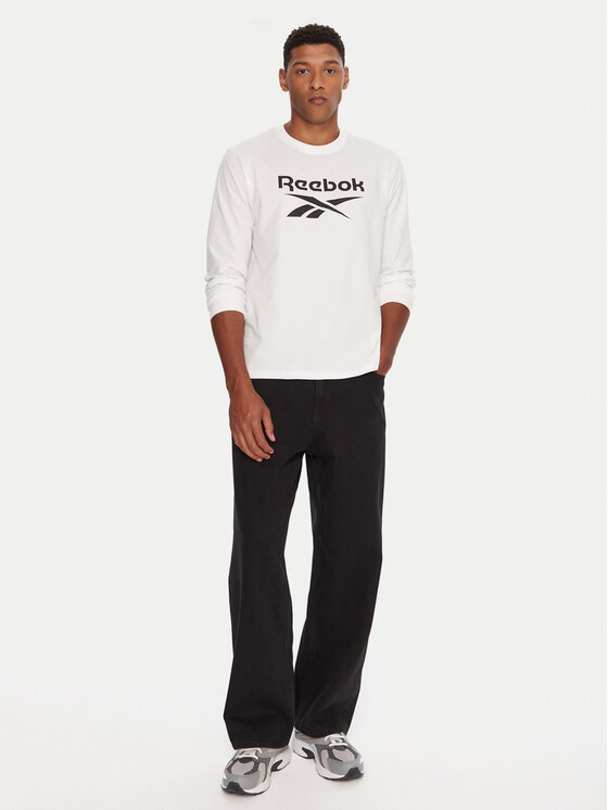 Reebok Reebok Pikkade varrukatega T-särk RK25138CCM Valge Regular Fit