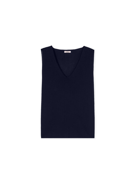 Oltre Oltre Sweter M527J005299N034 Niebieski Slim Fit