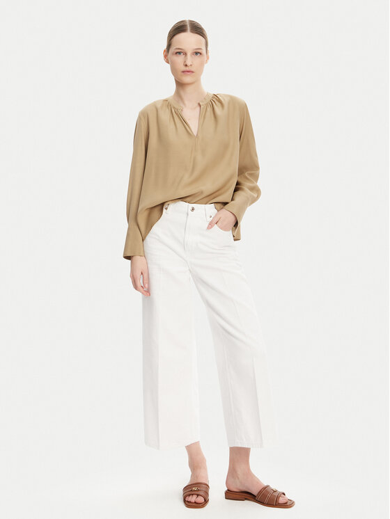 Tommy Hilfiger Tommy Hilfiger Блузка WW0WW44049 Бежевий Regular Fit
