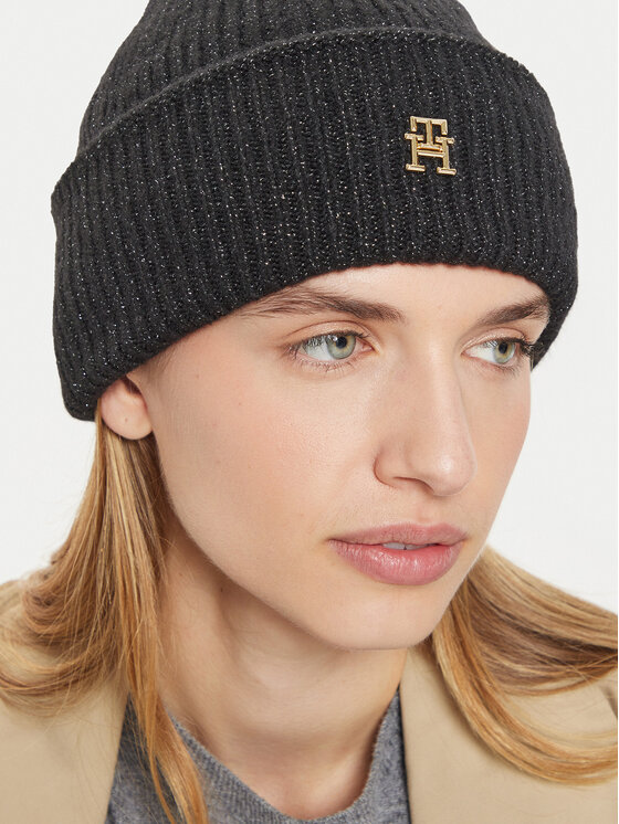 Tommy Hilfiger Tommy Hilfiger Czapka AW0AW16628 Czarny