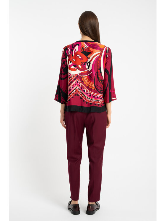 CLICK CLICK Μπλουζάκι 10-6923 Κόκκινο Regular Fit