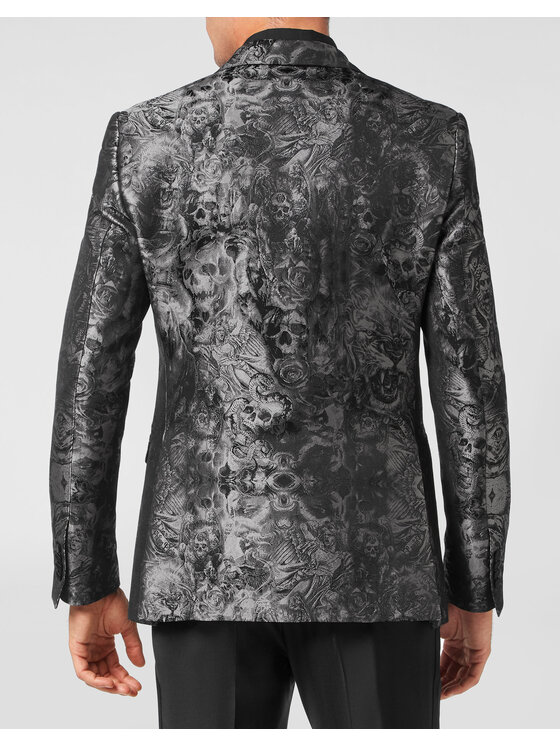 PHILIPP PLEIN PHILIPP PLEIN Marynarka 1917 Czarny Fitted Fit