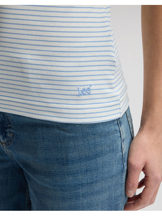 Lee Lee T-Shirt BABY TEE Kolorowy Slim Fit