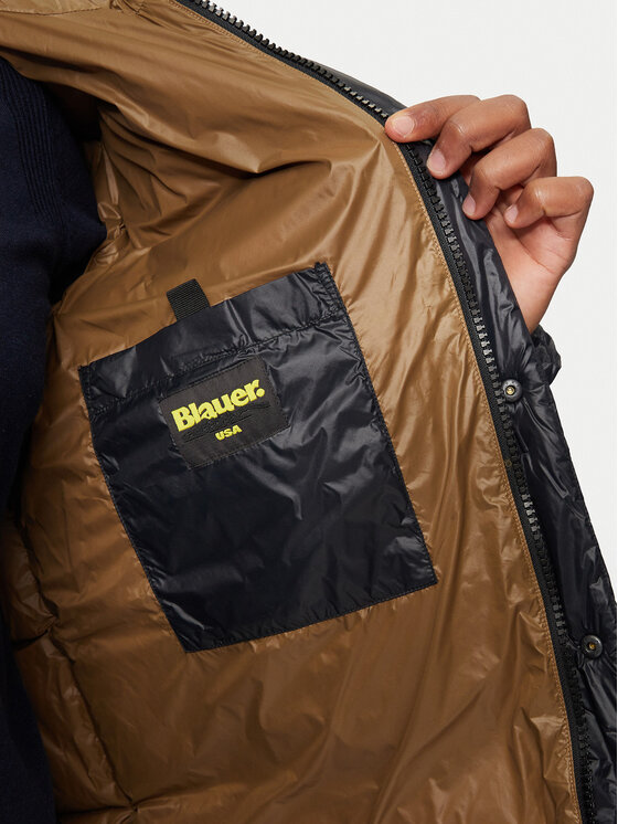 Blauer Blauer Μπουφάν πουπουλένιο 24WBLUC03028 Μαύρο Regular Fit