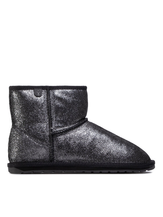 EMU Australia Snehule Wallaby Mini Metallic Teens T12358 Čierna