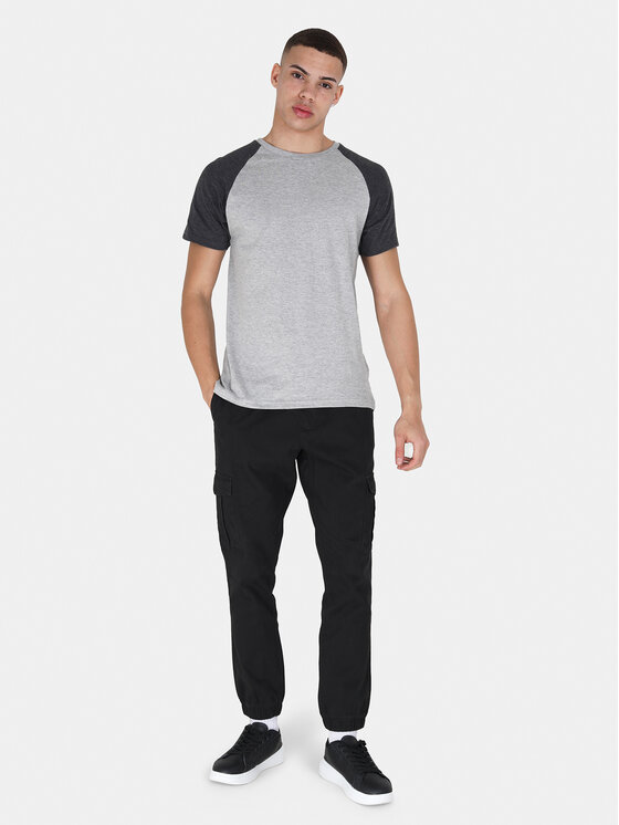 Brave Soul Brave Soul Majica MTS-149BAPTISTJ Siva Straight Fit