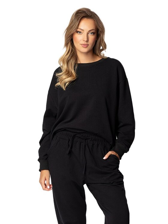 DKaren Sport DKaren Sport Bluza DK-K-B7 Czarny Regular Fit