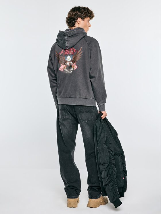 BIG STAR BIG STAR Bluza RADMIR Czarny Oversize