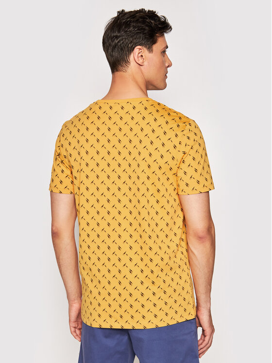 T-shirt Ole 12184641 Giallo Regular Fit
