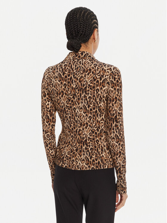 Just Cavalli Just Cavalli Srajca 79PAL228 JS496 Rjava Slim Fit