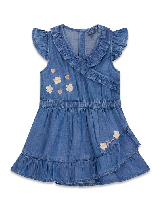 Guess Kids Guess Kids Sukienka codzienna 182568 Niebieski Classic Fit