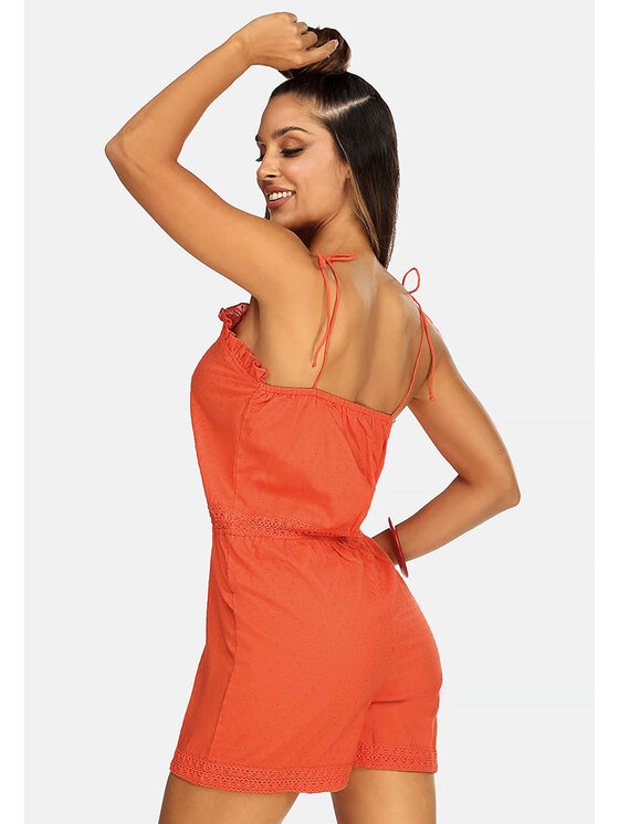 Feba Feba Jumpsuit F194-848 Arancione Casual Fit