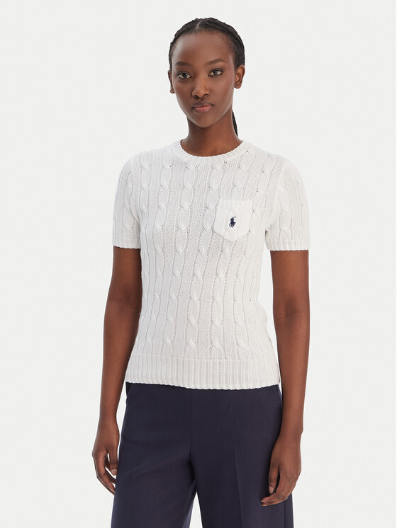 Polo Ralph Lauren Polo Ralph Lauren Svetr 211971873005 Bílá Slim Fit