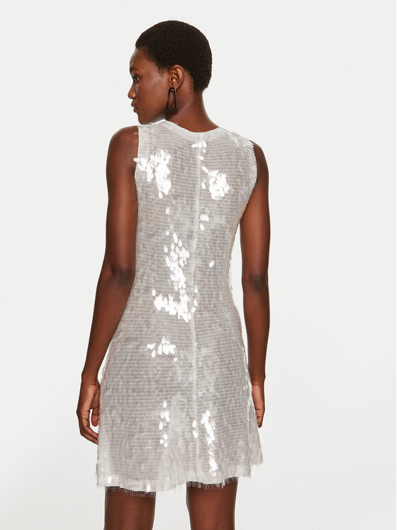 NORMA KAMALI NORMA KAMALI Abito da sera ST2243TQE77965 Argento Slim Fit