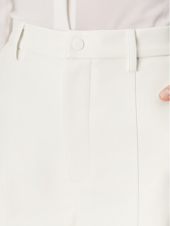Bardot Bardot Nohavice z imitácie kože 58936PB1 Biela Regular Fit