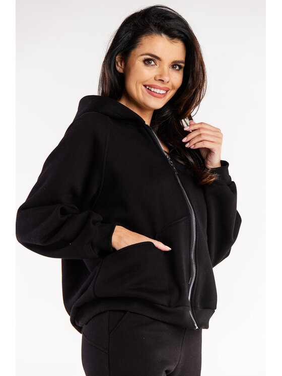 Infinite You Infinite You Mikina M324 Čierna Basic Fit
