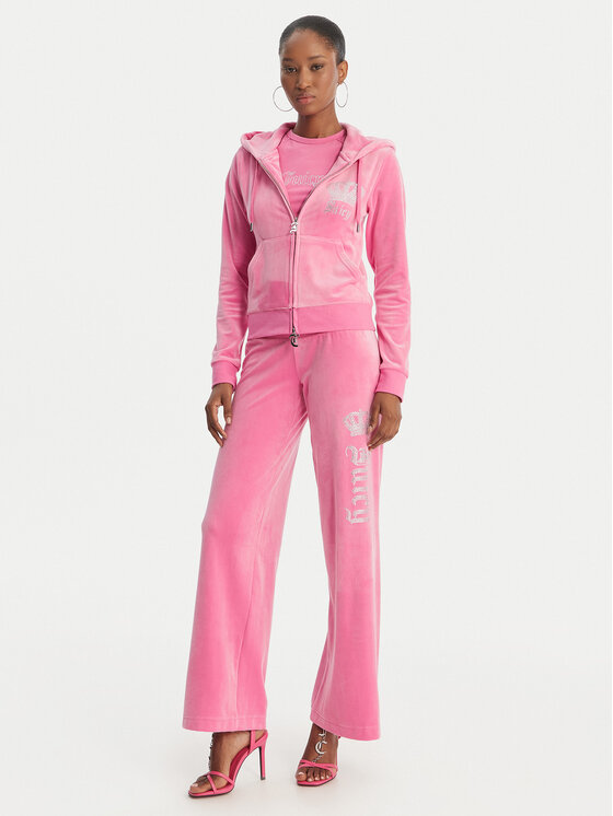 Juicy Couture Juicy Couture Dressipüksid Gothic Crown JCBBJ126806 Roosa Straight Leg