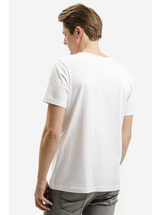 Cross Jeans Cross Jeans T-Shirt 16064-008 Biały Regular Fit