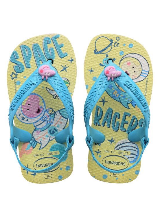 Japonki Havaianas, Rozmiar 23/24, Beżowe, HAVAIANAS Infradito Bambini e ragazzi Hav. baby peppa pig 4145980.0121 Beige