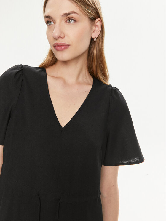 Vero Moda Vero Moda Sukienka letnia Mymilo 10303686 Czarny Regular Fit