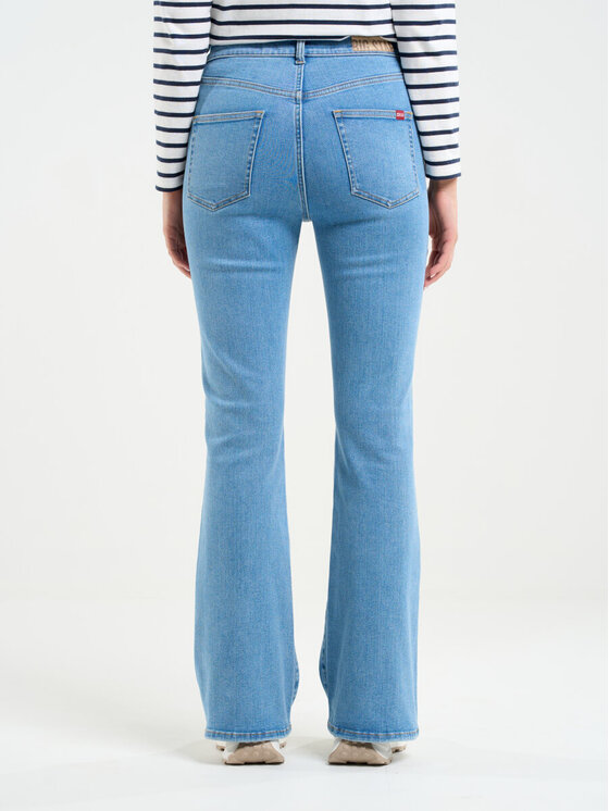 BIG STAR BIG STAR Jeansy CLARA FLARE_158_190 Niebieski Wide Leg