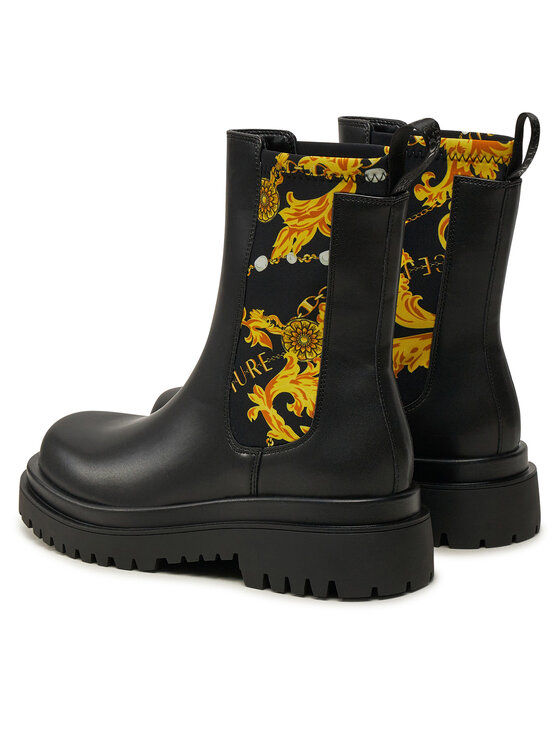 Versace Jeans Couture Versace Jeans Couture Kotníková obuv s elastickým prvkem Drew 77VA3S60 Černá