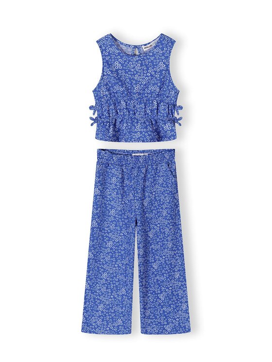 minoti minoti Komplet top i spodnie 30SET155 Niebieski Regular Fit