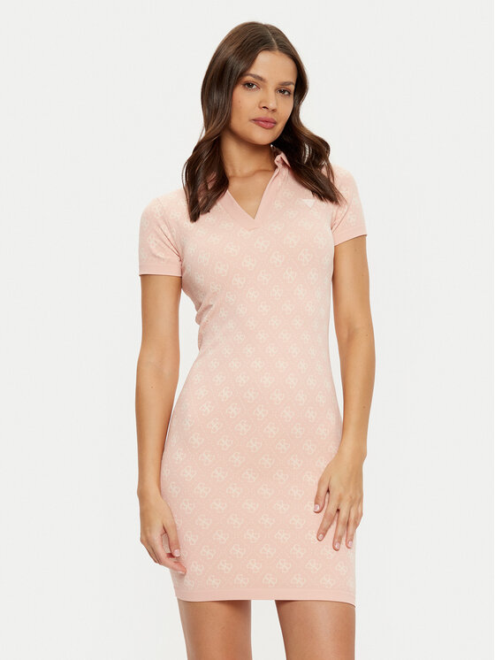 Sukienka dzianinowa Guess, Rozmiar M/L, Różowa, V5RK02 Z3LF0